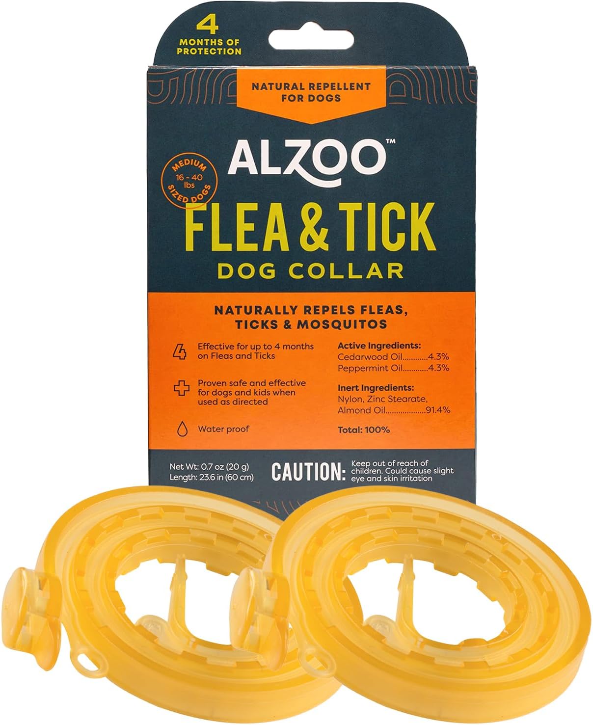 Zoo Med Reptile Crest Gecko Food - Flea & Tick Dog Collar, Medium-Sized