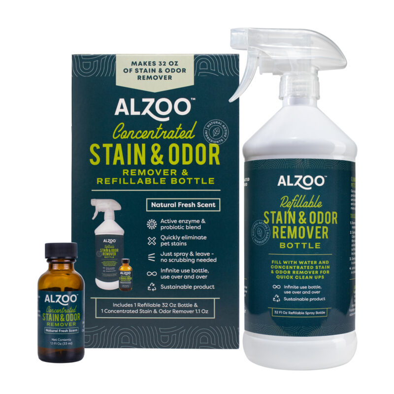 Zoo Med Reptile Crest Gecko Food - Concentrated Stain & Odor Remover Bundle
