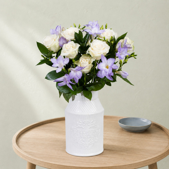 Aquarium Planted Tree - Freesias and Roses