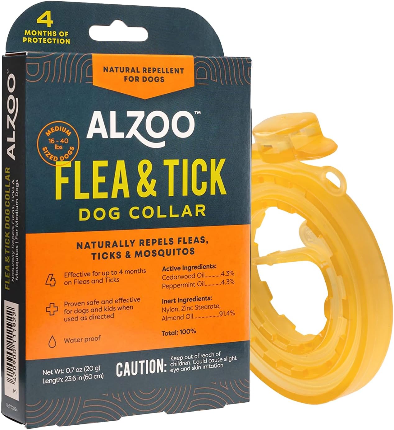 Zoo Med Reptile Crest Gecko Food - Flea & Tick Dog Collar, Medium-Sized